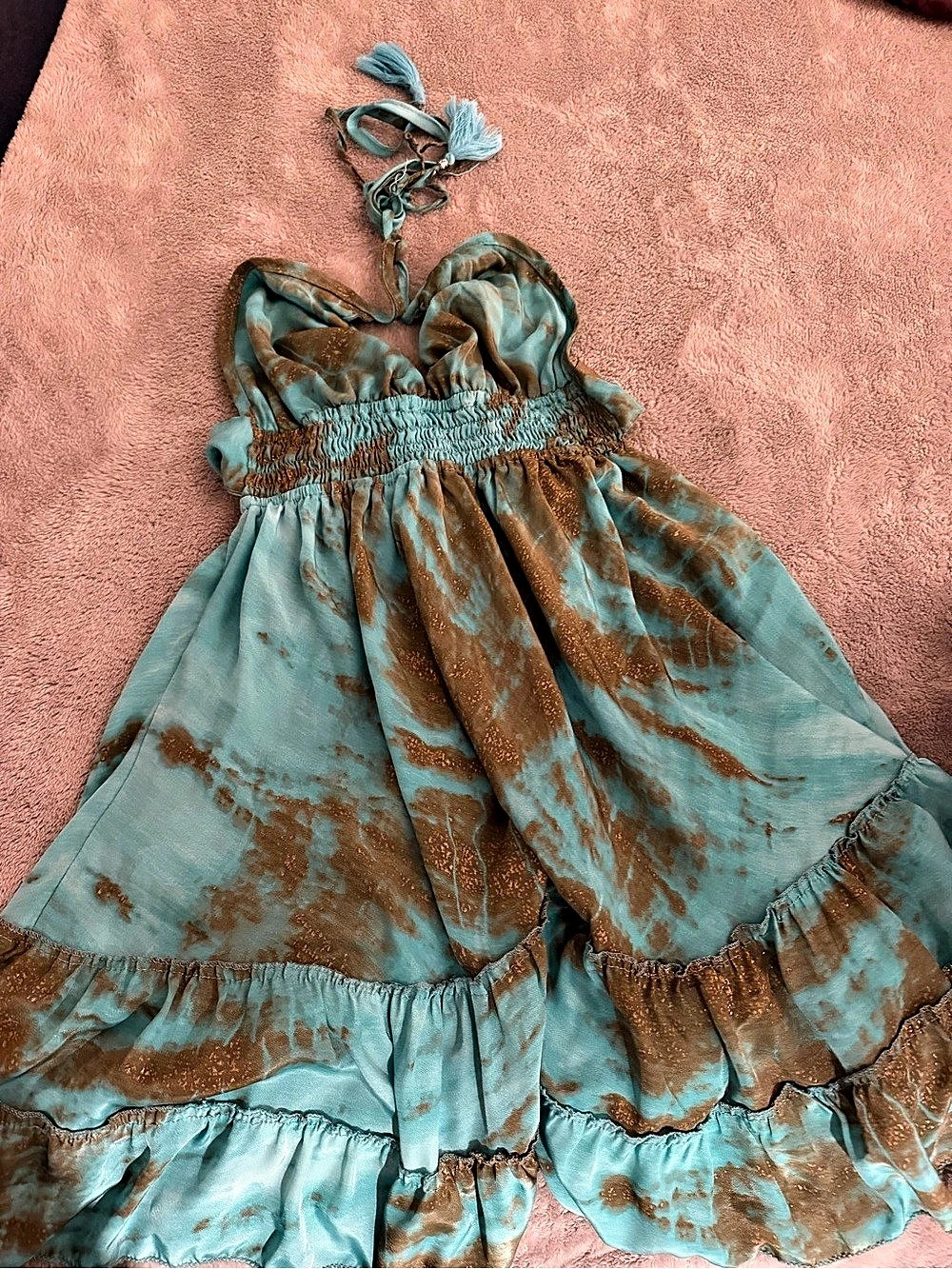 Alina by Angel Tie-Dye Ruffle Dress